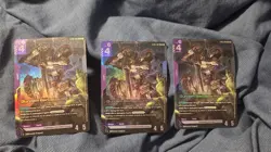 Gundam Card Game - Gundam Barbatos 4th Form x3 - ST05-001 LR - NM - Image 1