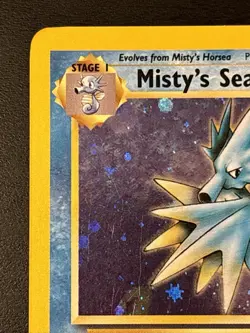 Misty's Seadra Holo Rare Gym Heroes 009/132 Wotc Rare Holo Pokemon Card Lp+ - Image 2