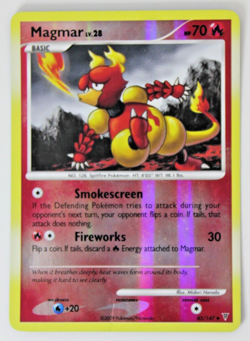 Pokemon TCG Card Magmar 65/147 Reverse Holo Supreme Victors MP - Image 1