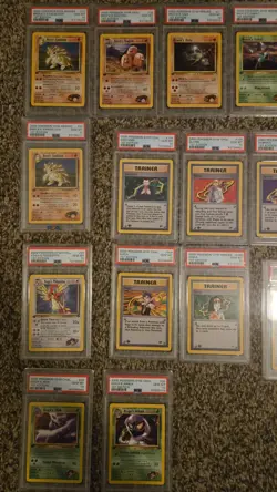 LOT of PSA 10 1st edition Pokemon Gym Heroes / Challenge cards - Image 1