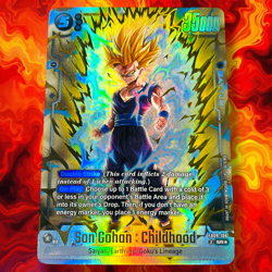 Son Gohan Childhood FB08-106 SR Alternate Alt Art Dragon Ball Fusion World Card - Image 1