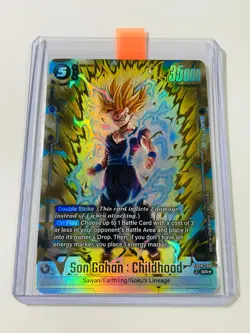 Son Gohan Childhood FB08-106 SR Alternate Alt Art Dragon Ball Fusion World Card - Image 2
