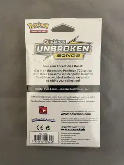 Pokemon TCG Sun & Moon Unbroken Bonds 3-Pack Hanger Box SEALED - Image 2