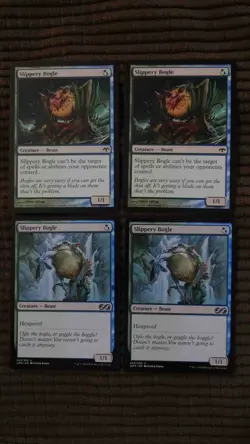Magic: the Gathering / MtG Slippery Bogle x4 Mixed Sets - Image 1