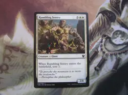 Rumbling Sentry x4 and Sentinel's Eyes 4x, TBD White Commons MTG - Image 2