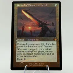 MTG Modern Horizons - Sword of Sinew and Steel (Retro) [FOIL] - MH2 - NM - Image 1