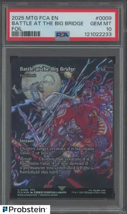"2025 MTG FINAL FANTASY THROUGH/AGES #0009 BATTLE AT THE BIG BRIDGE FOIL PSA 10 - Image 1
