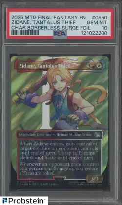 "Tcg 2025 MTG Final Fantasy Borderless Surge Foil #0550 Zidane Tantalus Theif PS - Image 1