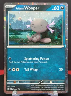 Pokemon Paldean Wooper #041 English SVP Black Star Promo Cosmos Holo - Image 1