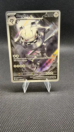Pokemon Illustration Rare Steelix 150/132 Me01: Mega Evolution Holo (NM) - Image 1