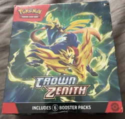Sword & Shield Crown Zenith Pokemon TCG Booster Bundle - (Factory Sealed) 820650858963 - Image 1