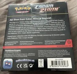 Sword & Shield Crown Zenith Pokemon TCG Booster Bundle - (Factory Sealed) 820650858963 - Image 2