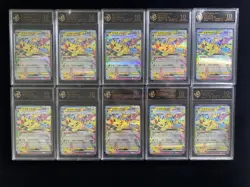 2025 Pokemon TCG JPN Mega Drem ex Pikachu ex H M2a 044/193 RR RPA 10 Lot*10 PC46 - Image 1