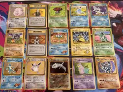 Vintage Pokemon Japanese Holos Lot Of 15 Jungle Base Set Neo Rare Charizard - Image 1