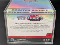 Pokemon TCG S&V Prismatic Evolutions Booster Bundle Display Case w/Acrylic Case - Image 3