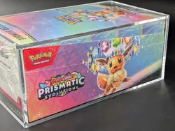 Pokemon TCG S&V Prismatic Evolutions Booster Bundle Display Case w/Acrylic Case - Image 4