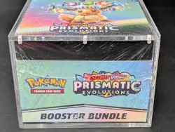 Pokemon TCG S&V Prismatic Evolutions Booster Bundle Display Case w/Acrylic Case - Image 5