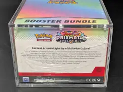 Pokemon TCG S&V Prismatic Evolutions Booster Bundle Display Case w/Acrylic Case - Image 3