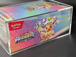 Pokemon TCG S&V Prismatic Evolutions Booster Bundle Display Case w/Acrylic Case - Image 4