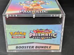 Pokemon TCG S&V Prismatic Evolutions Booster Bundle Display Case w/Acrylic Case - Image 5