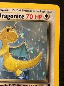 Dark Dragonite Holo Rare Legendary Collection 2002 Pokemon Wotc Holo 005/110 Lp - Image 3