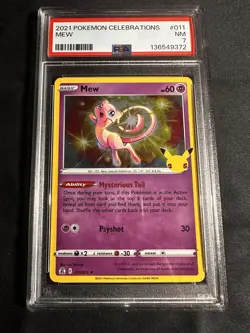 2021 Pokemon Celebrations Mew Holo PSA 7 011/025 - Image 1