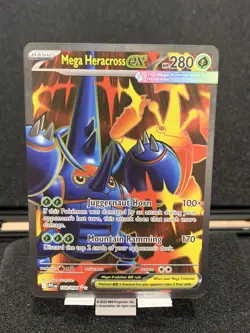 Mega Heracross EX 108/094 Phantasmal Flames Pokemon Full Art Illustration Rare - Image 2