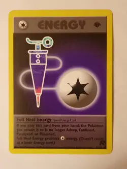 Pokemon Team Rocket 1st Edition Regular Finish Full Heal Energy 81/82 NM - Image 1