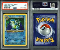1999 POKEMON BASE SET 1ST EDITION #2 BLASTOISE-HOLO PSA 7 - Image 3