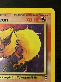 Flareon Legendary Collection Holo 10/110 Pokemon TCG Wotc Holo Eeveelution Mp - Image 3