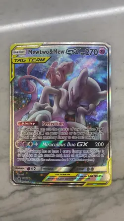 Pokemon Mewtwo and Mew GX SM191 promo Tag Team 2019 Sun & Moon - Image 2
