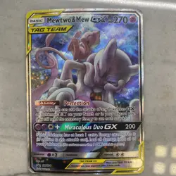 Pokemon Mewtwo and Mew GX SM191 promo Tag Team 2019 Sun & Moon - Image 4
