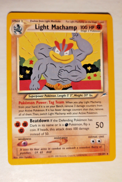 Light Machamp #25/105 Neo Destiny Unlimited Rare WOTC Pokemon - NM - Image 1
