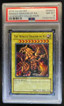 2010 Yu-Gi-Oh! Legendary Collection The Winged Dragon Of Ra #LC01-EN003 PSA 8 - Image 1