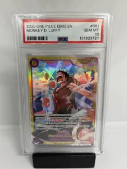 2025 One Piece EB02-061 Monkey D. Luffy SEC PSA 10 - Image 1
