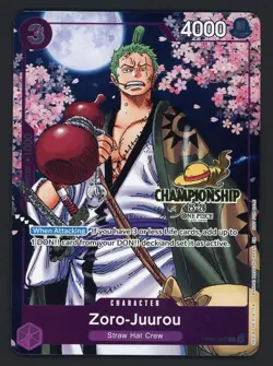 Zoro-Juurou (Event Pack Vol. 5) OP05-067 One Piece PROMO GOLD CHAMPIONSHIP - Image 1