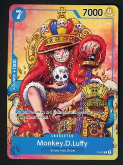 Monkey.D.Luffy (2nd Anniversary Stamped) P-043 One Piece Promo Non Foil - Image 1
