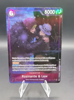OP14 The Azure Sea's Seven EB04-038 Rosinante & Law SR Alternate Art. English - Image 1