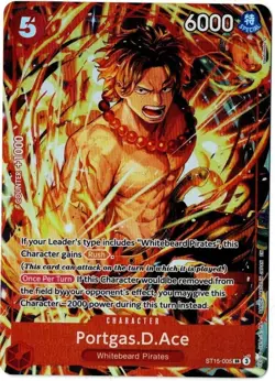 One Piece English - Portgas.D.Ace - Illustration Promo ST15-005 - SR - NM - Image 1