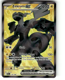Pokemon TCG SV: Black Bolt #158/086 Zekrom ex NM - Image 1
