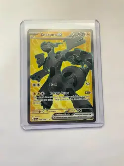 Pokemon TCG SV: Black Bolt #158/086 Zekrom ex NM - Image 1