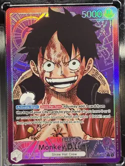 One Piece Monkey D Luffy OP05-060 Alt Art Awakening of the New Era English - Image 1