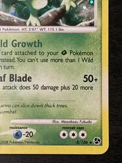 Sceptile 8/106 Holo Rare - Great Encounters - Pokemon Card Holo Rare Lp+ - Image 4