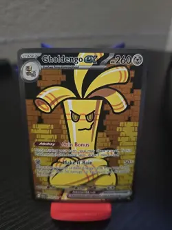 Pokemon TCG Gholdengo EX 252/182 SV04 Paradox Rift Holo Card Mint Condition - Image 1