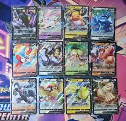 Lot Of 12 Pokemon Cards V NM English TCG Authentic - Lot 8 - Image 1