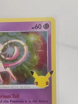 Pokemon TCG Mew Celebrations Holo Rare Card 011/025 - Image 3
