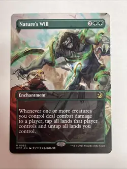 Nature's Will (Anime Borderless) Wilds of Eldraine: Enchanting Tales #72 Rare - Image 1