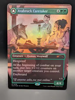 MTG - Avabruck Caretaker \ Hollowhenge Huntmaster - FOIL - Creature - SLD #1608 - Image 1