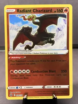 Pokemon TCG Radiant Charizard 020/159 Crown Zenith Full Art Shiny Holo NM/M - Image 1