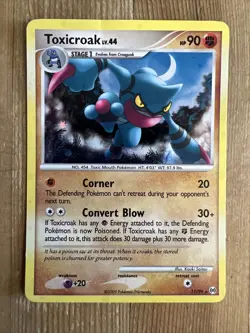 Pokemon TCG Toxicroak Arceus 11/99 Holo Holo Rare DMG - Image 1